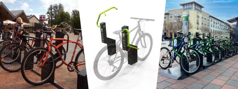 installation of bike rack LEED Site Development Strategies